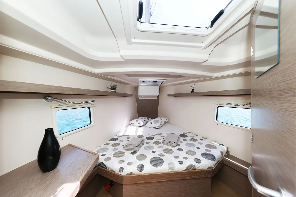 Cabin on Teri, a Hanse Yachts Hanse 418 sailboat at Seget Donji, Croatia