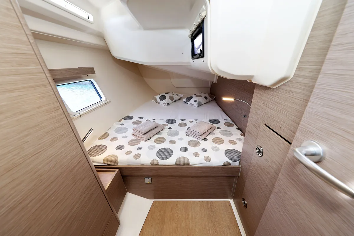 Cabin on Teri, a Hanse Yachts Hanse 418 sailboat at Seget Donji, Croatia