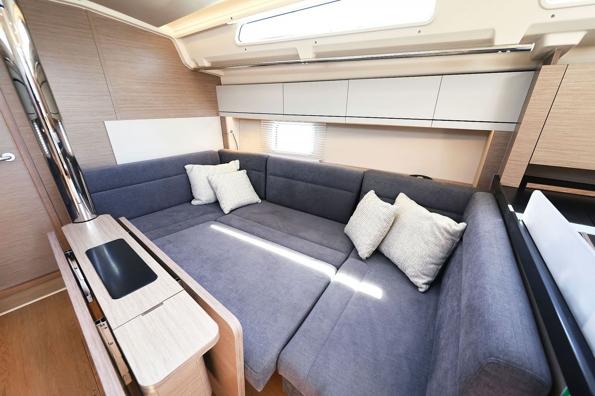 Salon of Teri, a Hanse Yachts Hanse 418 sailboat at Seget Donji, Croatia