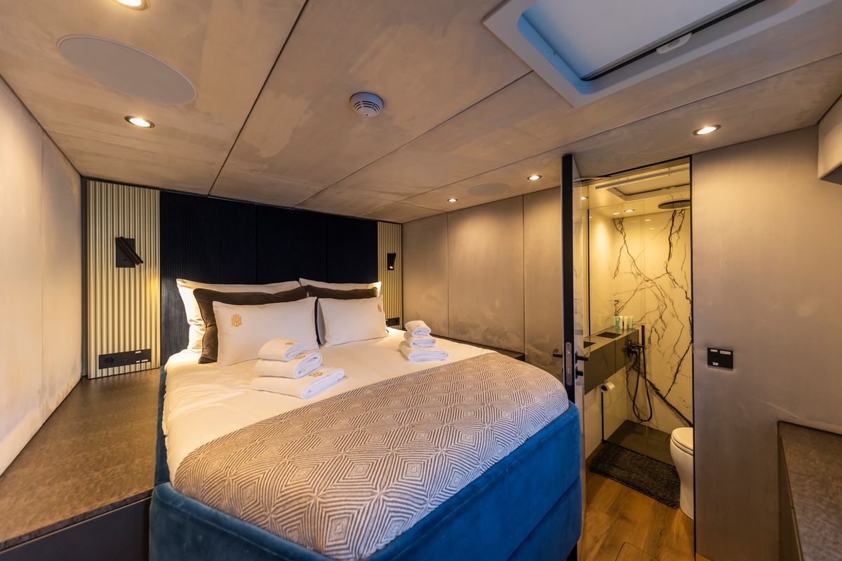 Cabin on Mr.Si, a Sunreef Yachts Sunreef 60 catamaran at Općina Rogoznica, Croatia