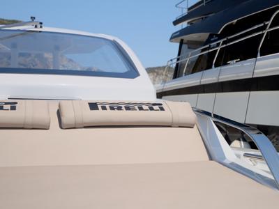 Cockpit of Mister Gio, a Pirelli 50 motorboat at Torre Annunziata, Italy
