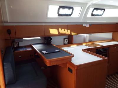 Galley of Windseeker S, a Bavaria 51 Cruiser sailboat at Salamina Municipal Unit, Greece