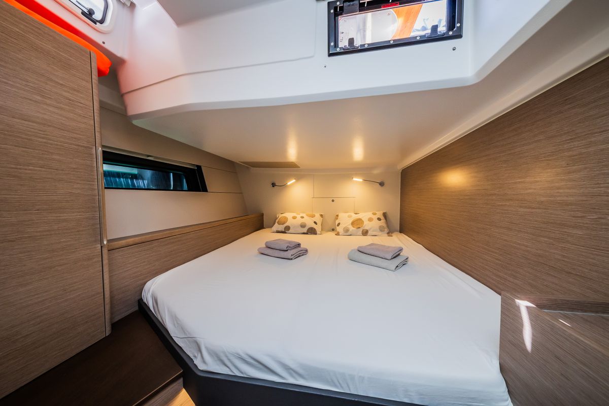 Cabin on Ilonka - OW, a Hanse Yachts Hanse 460 sailboat at Seget Donji, Croatia