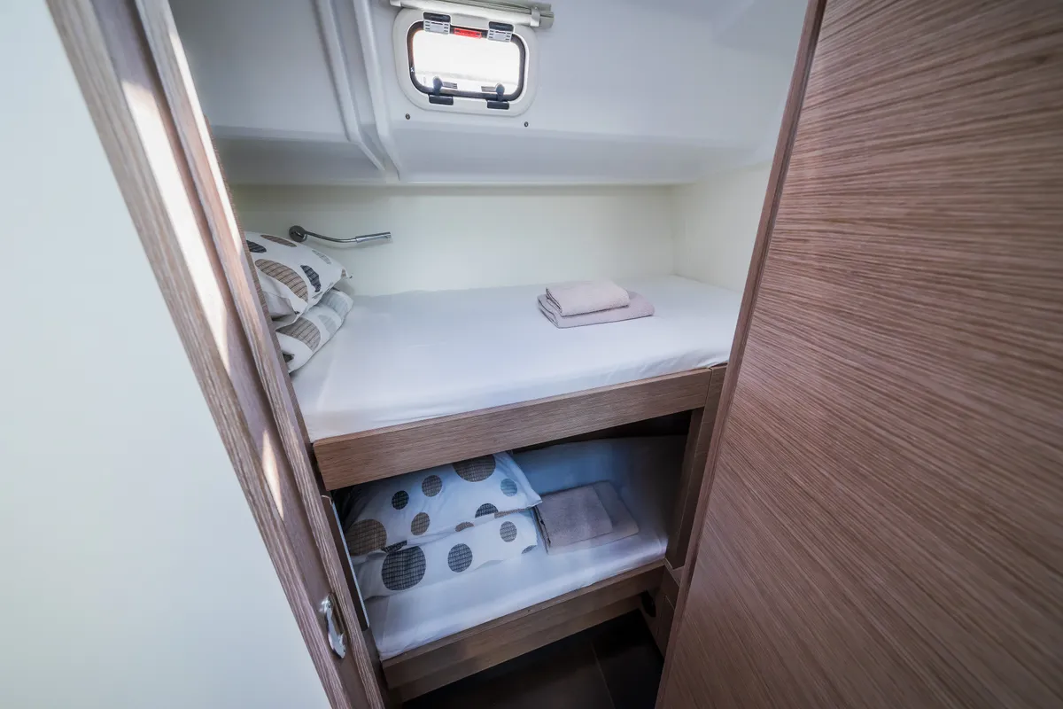 Cabin on Ilonka - OW, a Hanse Yachts Hanse 460 sailboat at Seget Donji, Croatia