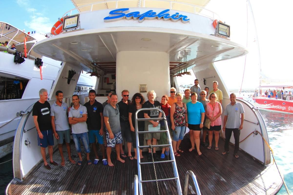 Deck of Heaven Saphir, a Gulet Luxury Motor Yacht yacht at Hurghada, Egypt