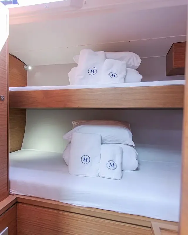 Cabin on Anna III, a Dufour 530 sailboat at Seget Donji, Croatia