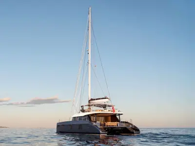 Adara Next, a Sunreef Yachts Sunreef 60 catamaran at Athens, Greece