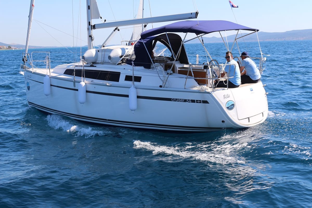 Bella, a Bavaria Cruiser 34 sailboat at Općina Sukošan, Croatia
