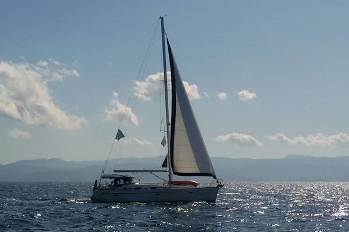 Exterior view of NATALIE, a Bavaria 39 Cruiser sailboat at Volos Municipality, Greece