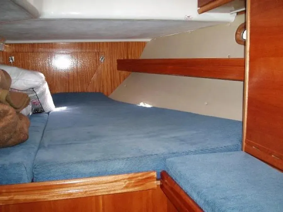 Cabin on NATALIE, a Bavaria 39 Cruiser sailboat at Volos Municipality, Greece