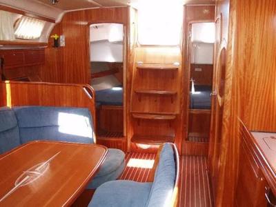 Salon of NATALIE, a Bavaria 39 Cruiser sailboat at Volos Municipality, Greece