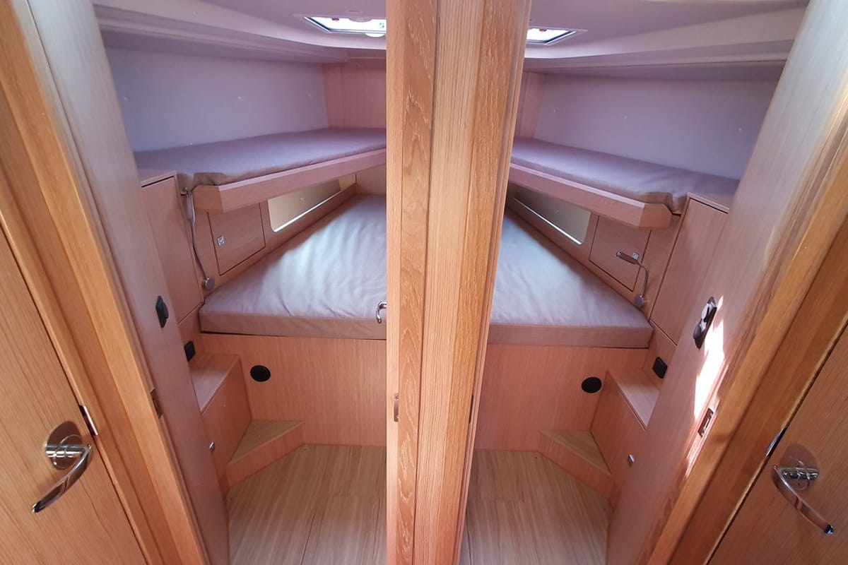 Cabin on Seacloud, a Bavaria C45 Style sailboat at Općina Vrsar, Croatia
