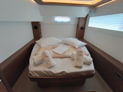 Cabin on Kalisi Mou, a Lagoon 46 catamaran at Parikia, Greece