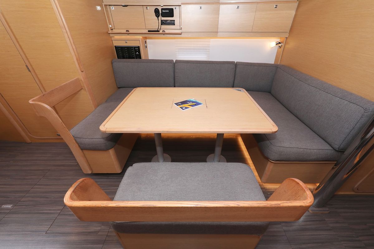 Salon of Thor, a Dufour 430 GL sailboat at Grad Vodice, Croatia