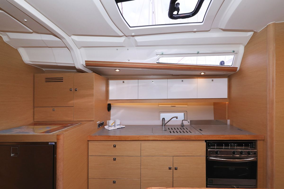 Galley of Thor, a Dufour 430 GL sailboat at Grad Vodice, Croatia