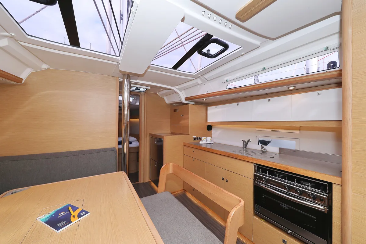 Galley of Thor, a Dufour 430 GL sailboat at Grad Vodice, Croatia