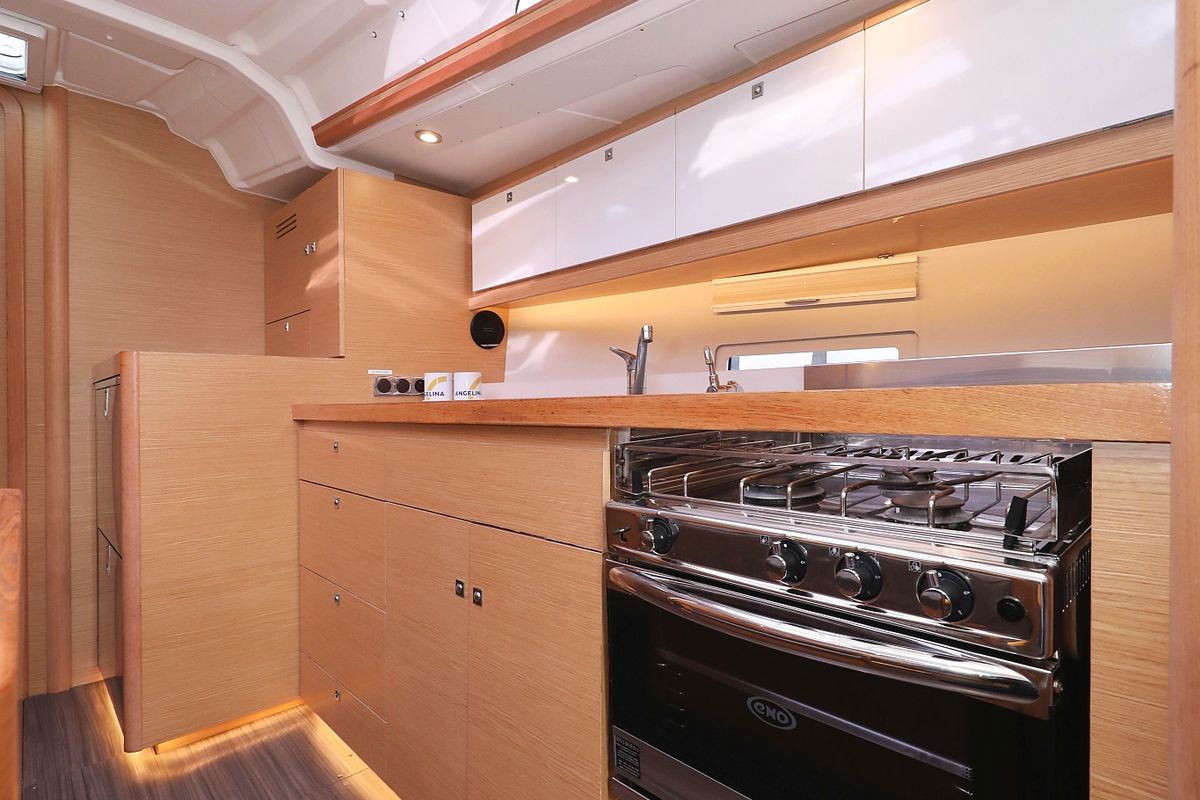 Galley of Thor, a Dufour 430 GL sailboat at Grad Vodice, Croatia
