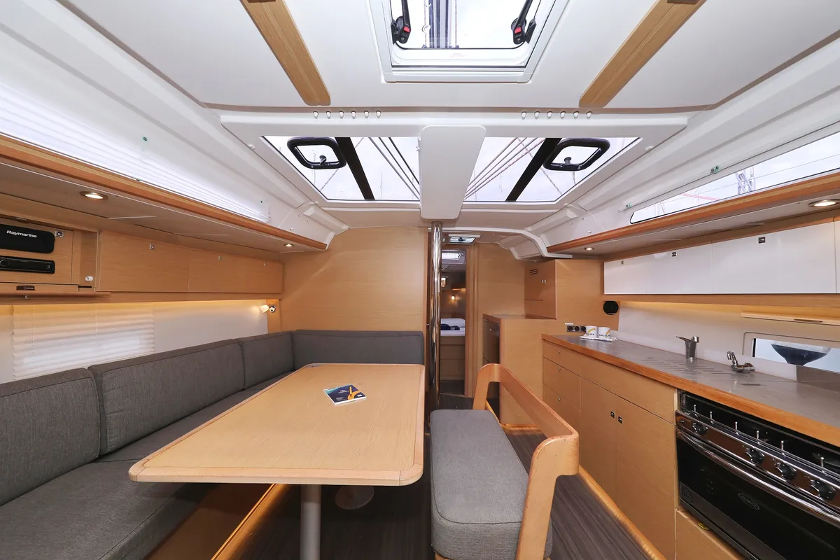 Salon of Thor, a Dufour 430 GL sailboat at Grad Vodice, Croatia