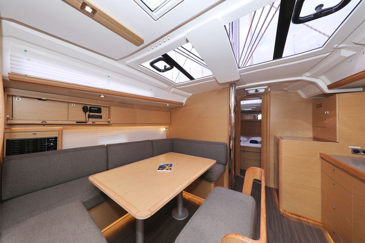 Salon of Thor, a Dufour 430 GL sailboat at Grad Vodice, Croatia