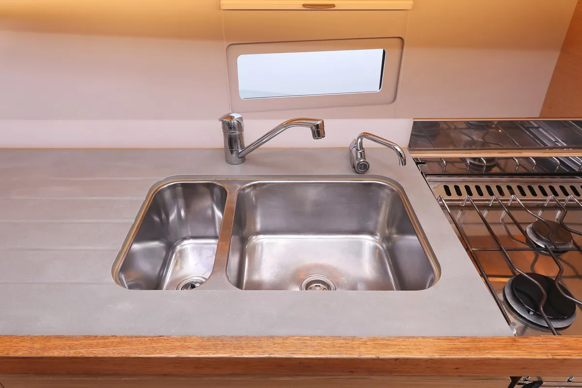 Galley of Thor, a Dufour 430 GL sailboat at Grad Vodice, Croatia