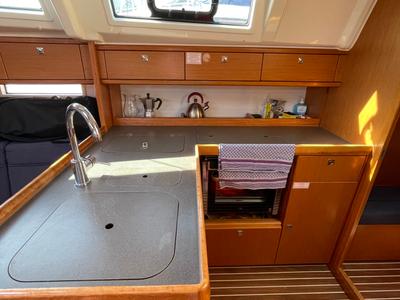 Galley of Mapalimi, a Bavaria Cruiser 37 sailboat at Grad Šibenik, Croatia