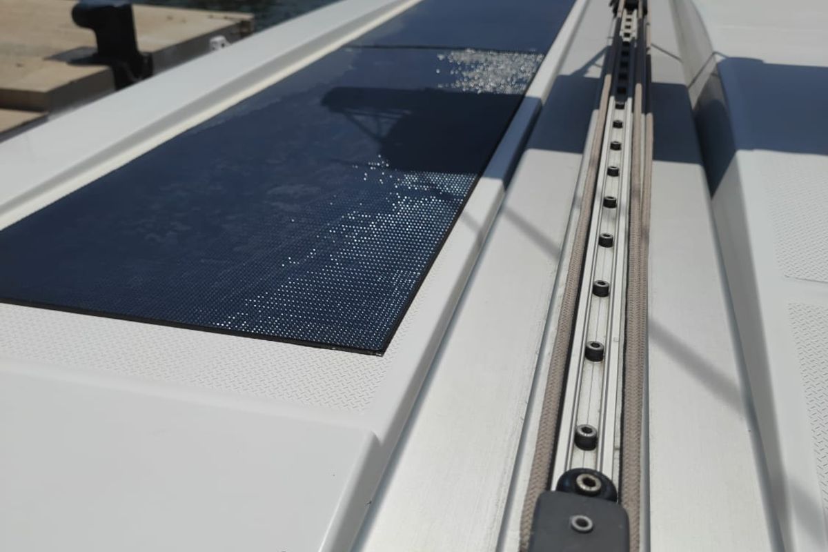 Isla, a Fountaine Pajot Isla 40 catamaran at Castellammare del Golfo, Italy
