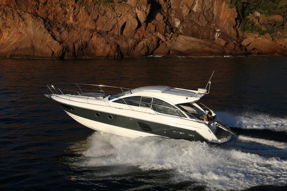 Exterior view of Monifa, a Beneteau Gran Turismo 38 yacht at Općina Sukošan, Croatia