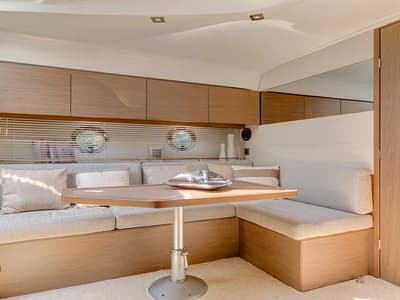 Salon of Monifa, a Beneteau Gran Turismo 38 yacht at Općina Sukošan, Croatia