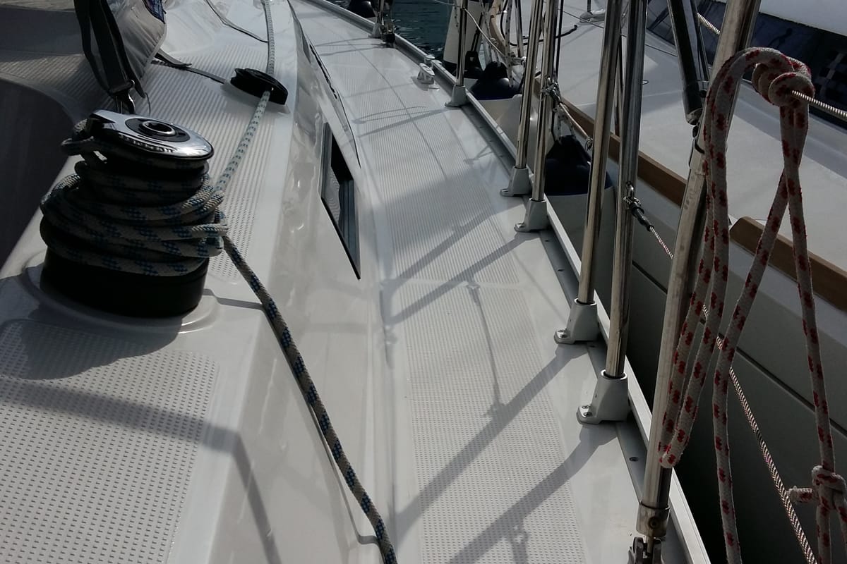 Sea Hope, a Bavaria Cruiser 37 sailboat at Kontokali, Greece