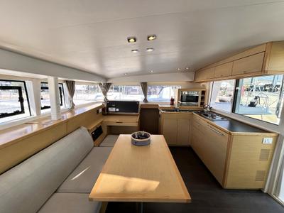 Galley of AQUADANCER, a Lagoon 400 S2 catamaran at Municipal Unit of Ellomenos, Greece