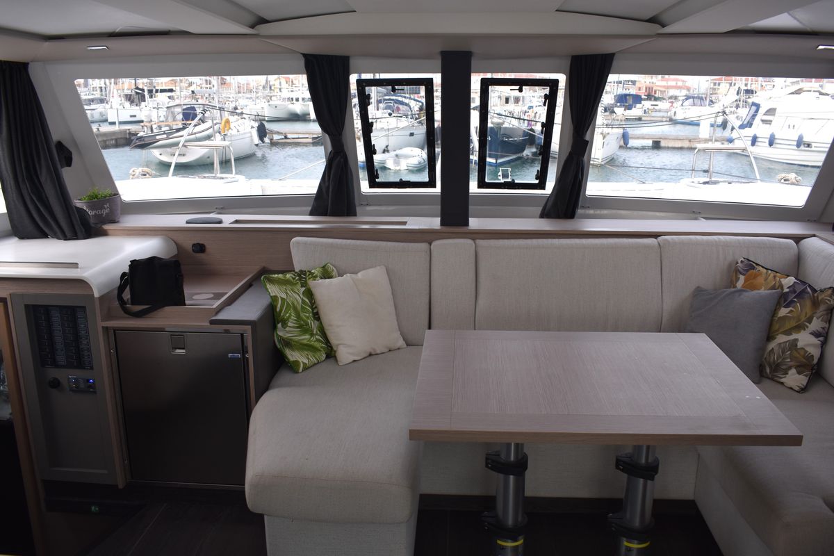Salon of Memories, a Fountaine Pajot Isla 40 catamaran at Municipal Unit of Lefkada, Greece