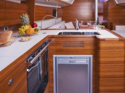 Galley of Wild Bee, a AD Boats Salona 41 sailboat at Marmaris, Turkey