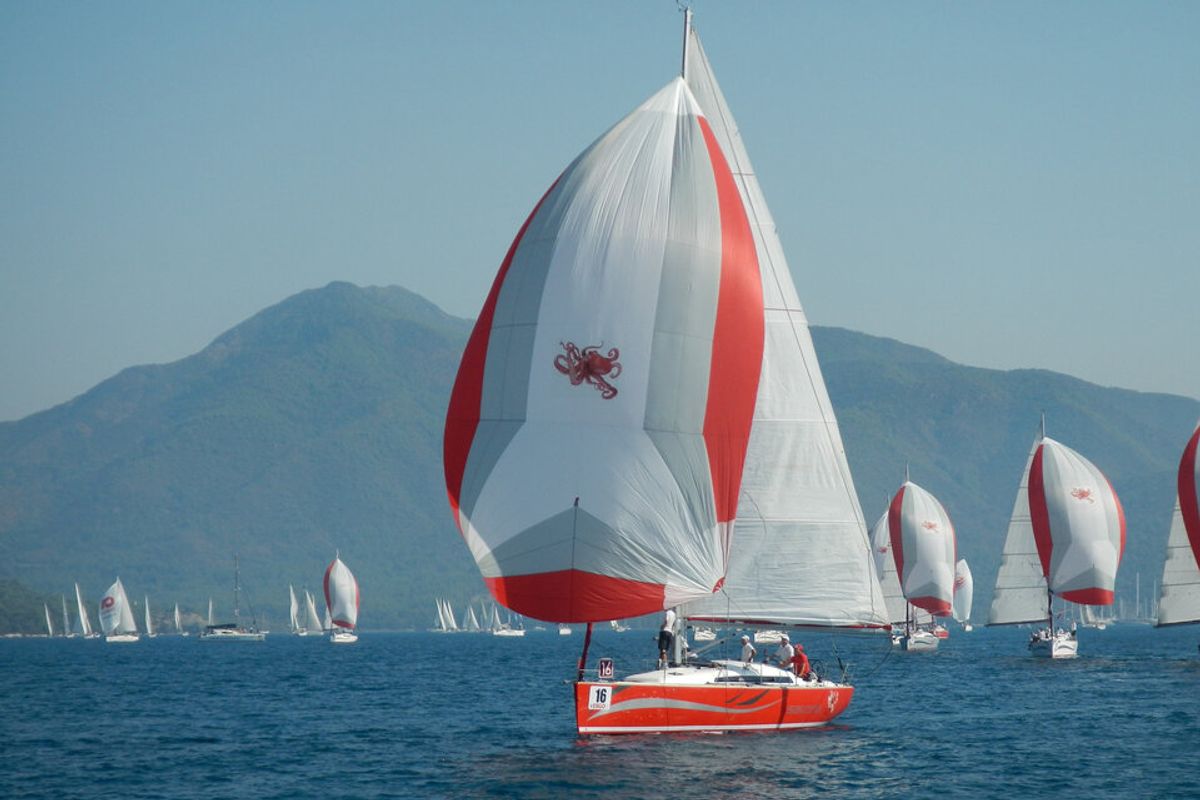Exterior view of Wild Bee, a AD Boats Salona 41 sailboat at Marmaris, Turkey