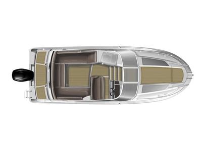 Floor plan of Cap Camarat, a Jeanneau Cap Camarat 7.5 CC motorboat at Sitges, Spain