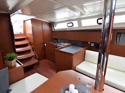 Galley of Norma, a Beneteau Oceanis 41.1 sailboat at Gouvia, Greece