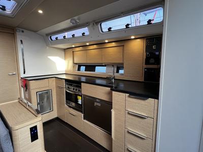 Galley of DORiS, a Hanse Yachts Hanse 460 sailboat at Fethiye, Turkey
