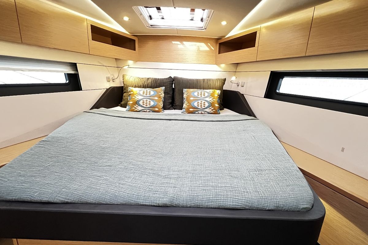 Cabin on DORiS, a Hanse Yachts Hanse 460 sailboat at Fethiye, Turkey