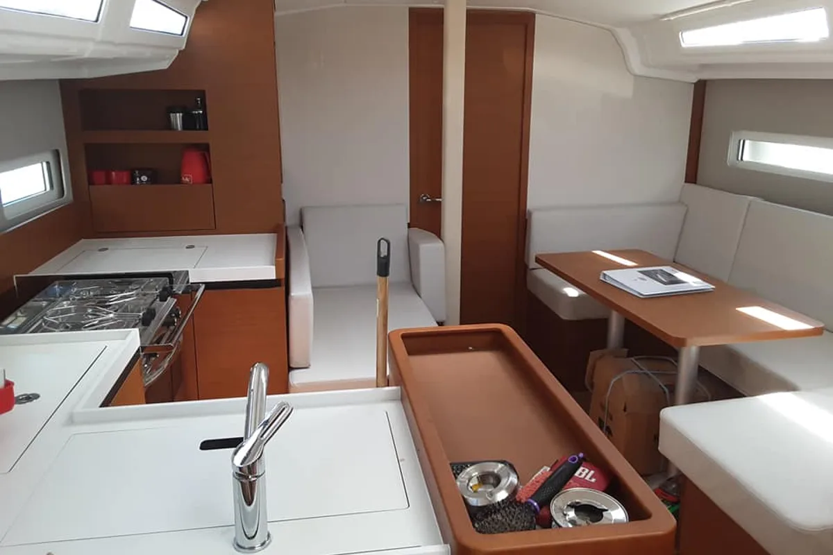 Galley of Circe, a Jeanneau Sun Odyssey 410 sailboat at Volos Municipality, Greece