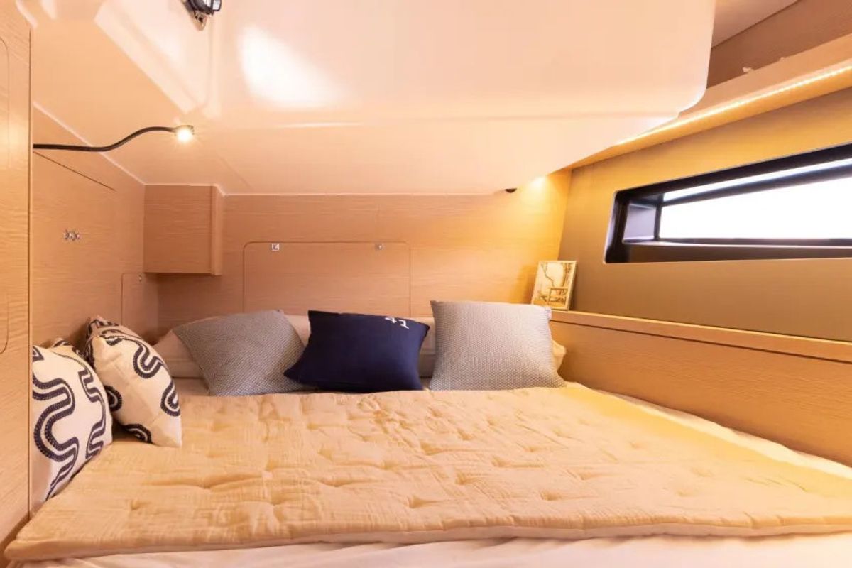 Cabin on Sunsail 41.3 Premium, a Dufour 41 sailboat at Road Town, British Virgin Islands