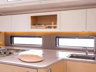 Galley of Sunsail 41.3 Premium, a Dufour 41 sailboat at Road Town, British Virgin Islands