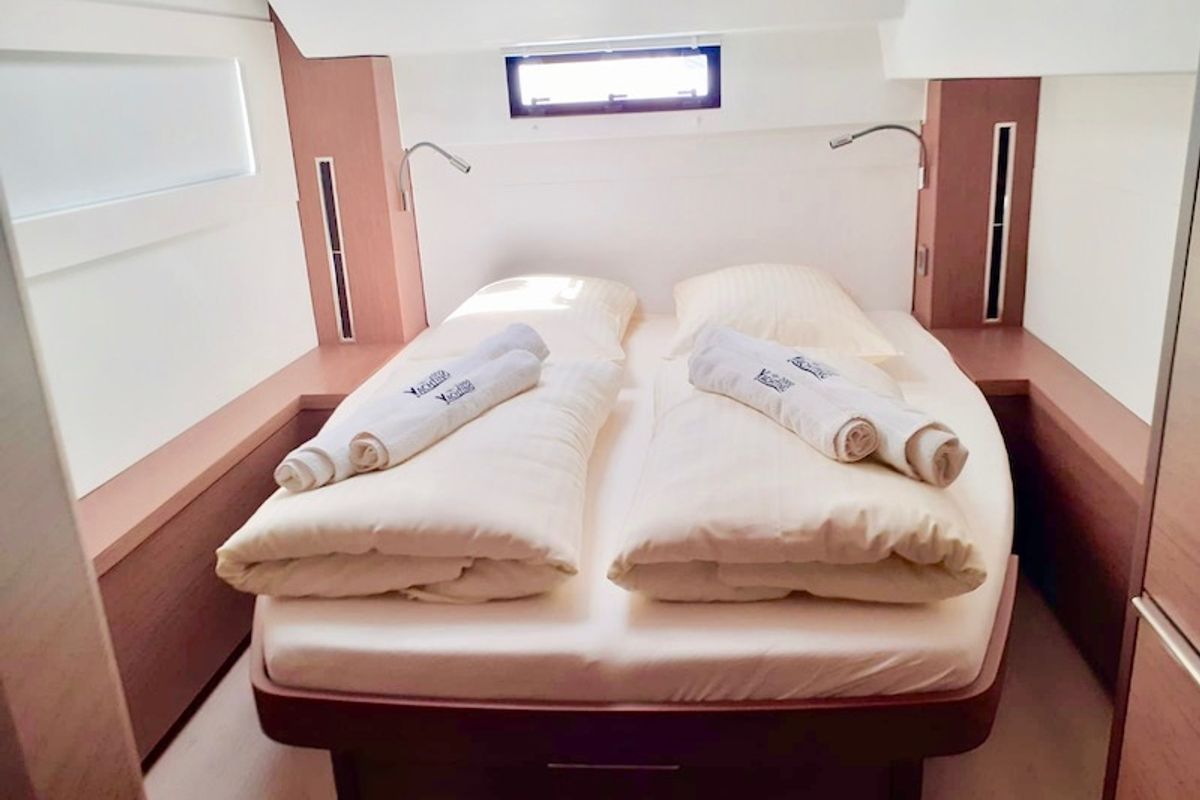 Cabin on BUTTERFLY, a Lagoon 46 catamaran at Grad Šibenik, Croatia