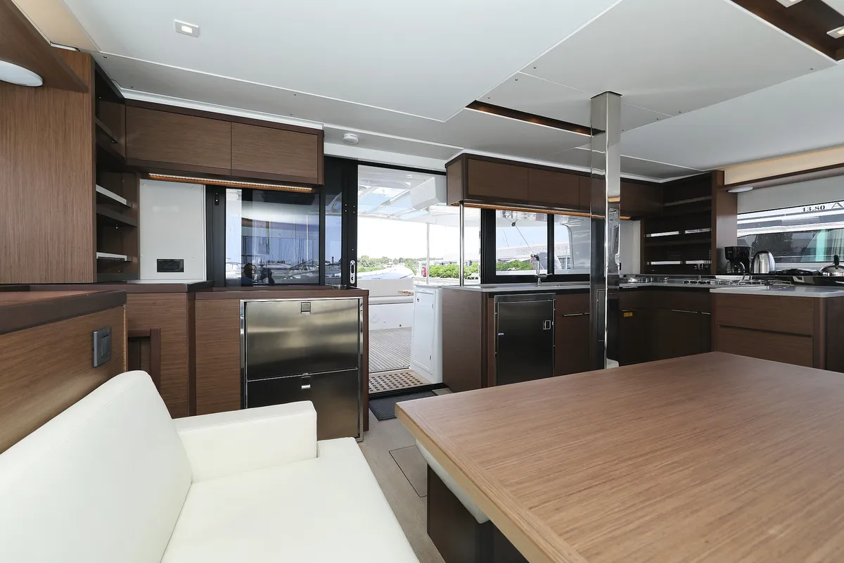 Galley of Panos, a Lagoon 46 catamaran at Općina Sukošan, Croatia