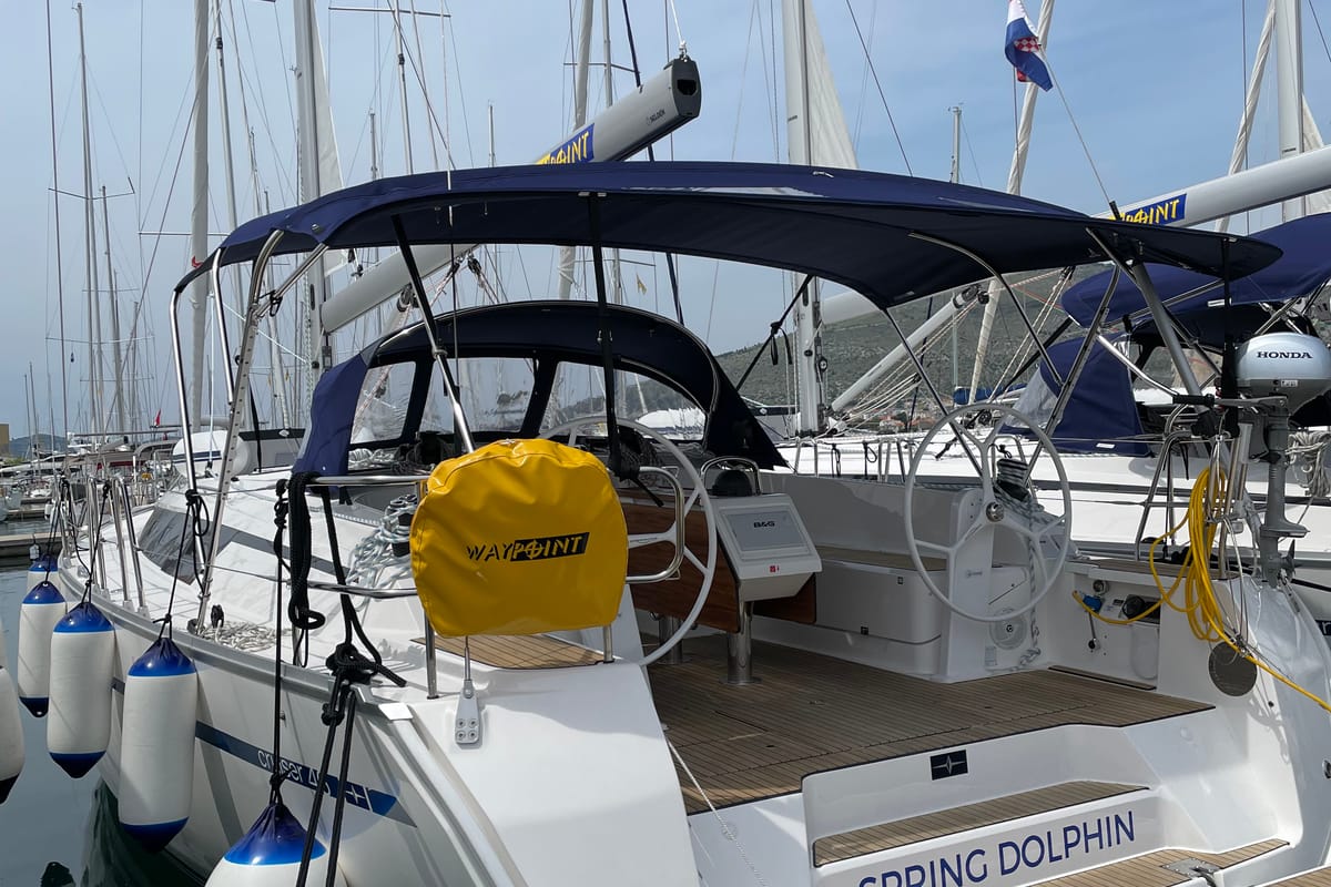Spring Dolphin, a Bavaria Cruiser 46 sailboat at Split, Croatia