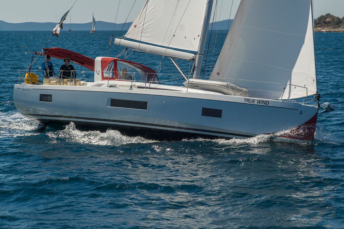 Exterior view of True Wind, a Beneteau Oceanis 51.1 sailboat at Split, Croatia