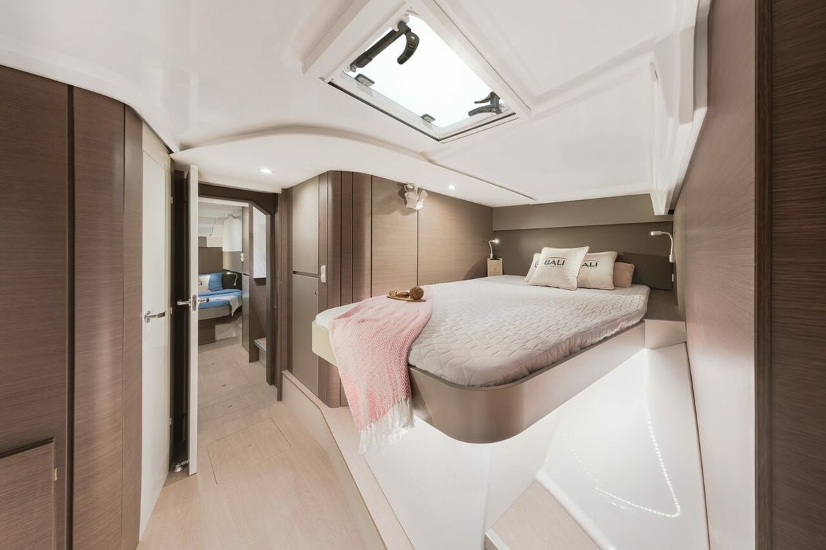 Cabin on Ida, a Bali Catspace catamaran at Marmaris, Turkey
