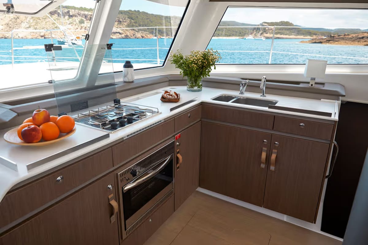 Ida, a Bali Catspace catamaran at Marmaris, Turkey