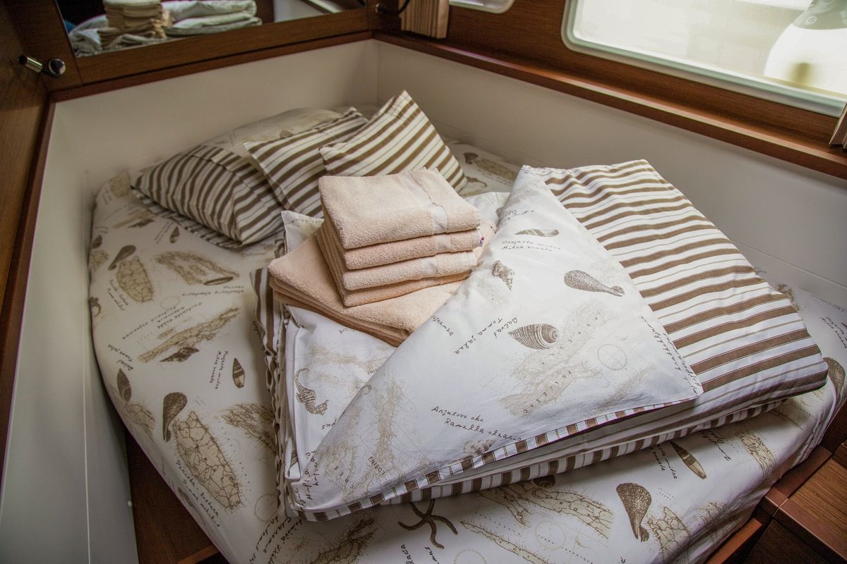Cabin on Anja I, a Lagoon 450 Fly catamaran at Općina Rogoznica, Croatia