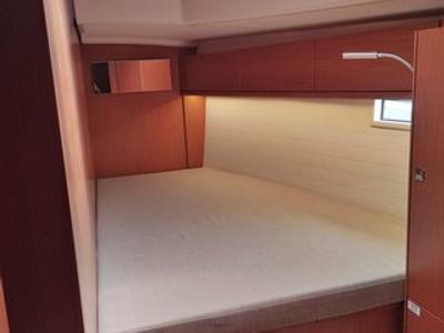 Cabin on Metis, a Bavaria Cruiser 46 sailboat at Bodrum, Turkey