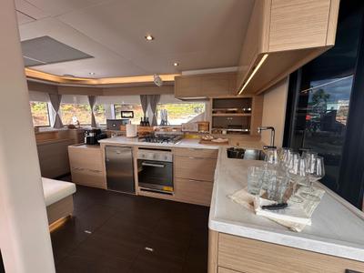 Galley of Maui, a Lagoon 55 catamaran at Marigot, France