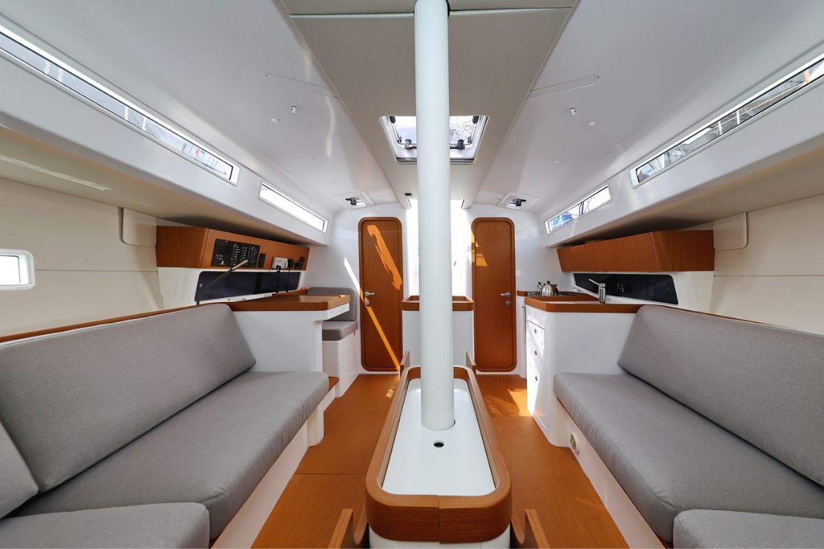 Salon of January, a Beneteau First 36 sailboat at Grad Biograd na Moru, Croatia